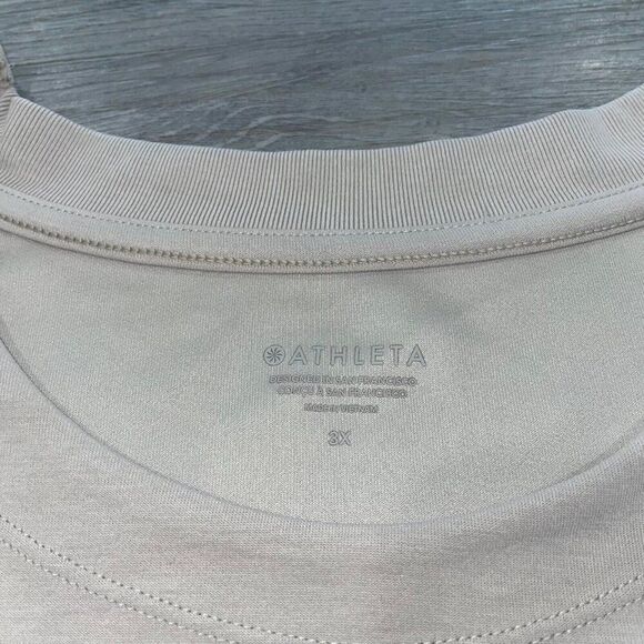 Athleta Women’s 3X Seasoft Tank Sweatshirt Beige Sleeveless NWT New 882489 - Picture 5 of 11